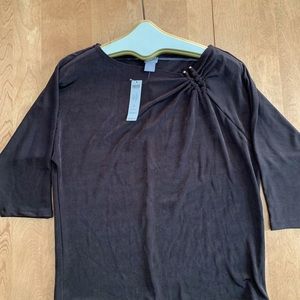 Chico NWT. Size 0( 4-6). Cocoa bean blouse